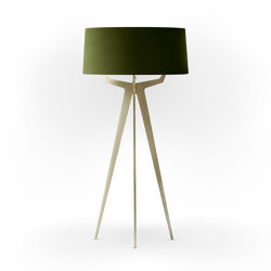 No. 35 Floor Lamp Velvet Collection - Olive - Brass | Free-standing lights | BALADA & CO.