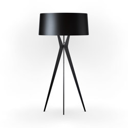 No. 43 Floor Lamp Shiny-Matt Collection - Shiny Black - Fenix NTM® | Free-standing lights | BALADA & CO.