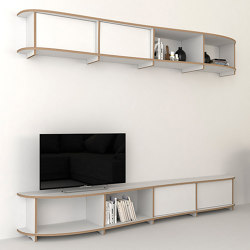 tv wall | Kila | Multimedia sideboards | form.bar