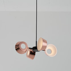 OLO PC4 pendant light in shiny copper