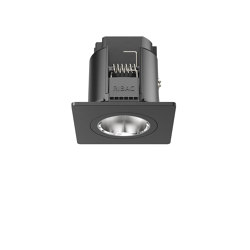 SPARK Downlight 800 with quadratic rim black | Recessed ceiling lights | RIBAG