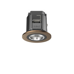 SPARK Downlight 800 with round rim golden brown anodised | Recessed ceiling lights | RIBAG