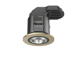 SPARK Downlight 1400 with round rim champagne anodised | Recessed ceiling lights | RIBAG