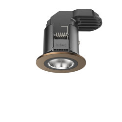 SPARK Downlight 1400 with round rim golden brown anodised | Recessed ceiling lights | RIBAG