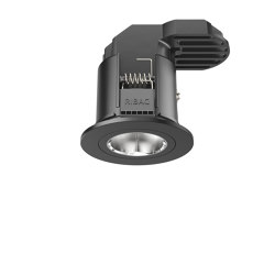 SPARK Downlight 1400 with round rim black | Recessed ceiling lights | RIBAG