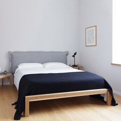 Pure Solid Oak Bed Frame with Upholstery | H 626 EM | Beds | Hans Hansen & The Hansen Family