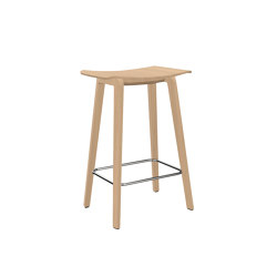 Four Stools 90, wooden legs