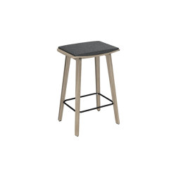 Four Stools 90 upholstery, wooden legs | Counter stools | Four Design