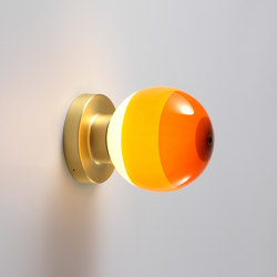 Dipping Light A2-13 Amber-Brushed Brass | Wall lights | Marset
