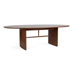 Pennon | Large Walnut Pennon Table | Tables de repas | L.Ercolani