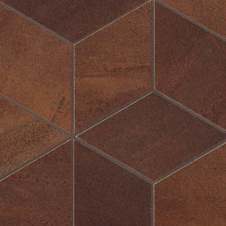 Blaze Corten Mosaico Esagono Matt | Piastrelle ceramica | Atlas Concorde