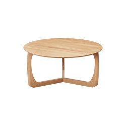 Lili lounge table | Ø90 oiled oak