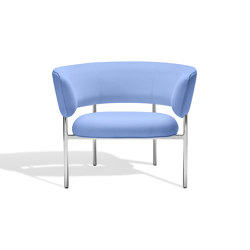 Font bold lounge armchair | lavender blue