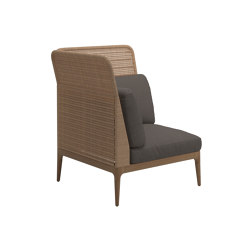 Lima Highback End Unit Left | Modular seating elements | Gloster Furniture GmbH