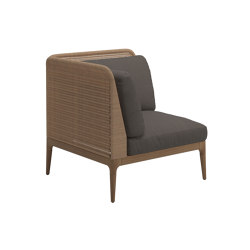 Lima Lowback End Unit Left | Armchairs | Gloster Furniture GmbH