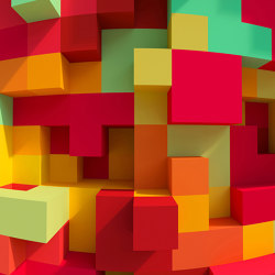 Ap Digital 4 | Carta da Parati DD108895 3Dcubes Colour | Wall coverings / wallpapers | Architects Paper