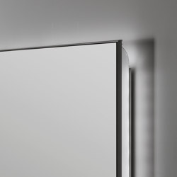 Wall mirror with LED