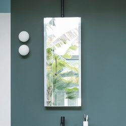 Arcadia Argo mirror ceiling installation with LED light | Bath mirrors | Ceramica Cielo
