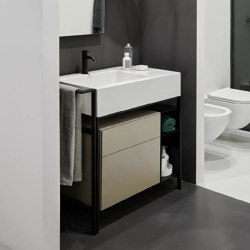 Narciso Mini washbasin with cabinet | Wash basins | Ceramica Cielo