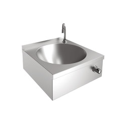 ANIMA Lavabo individuel avec actionnement avec le genou ou la hanche | Wash basins | KWC Professional