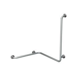 CONTINA (wall-mounted) handrail for corners - left | Poignées / barres d'appui | KWC Professional