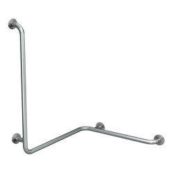 CONTINA (wall-mounted) handrail for corners - right | Bathroom accessories | KWC Professional