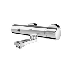 F3E-Therm Electronic thermostatic wall-mounted mixer | Grifería para lavabos | KWC Professional