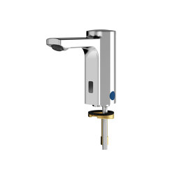 F5E Electronic pillar tap with battery operation | Grifería para lavabos | KWC Professional