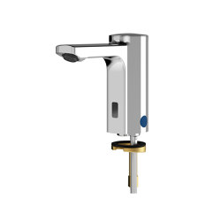 F5E Electronic pillar tap with battery operation | Grifería para lavabos | KWC Professional