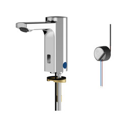 F5E Electronic pillar tap with in-wall power supply | Wash basin taps | KWC Professional