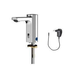 F5E Electronic pillar tap with plug-in power supply unit | Grifería para lavabos | KWC Professional