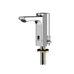 F5E-Mix Electronic pillar mixer for separate power supply | Wash basin taps | KWC Professional