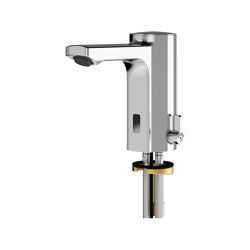 F5E-Mix Electronic pillar mixer for separate power supply | Wash basin taps | KWC Professional