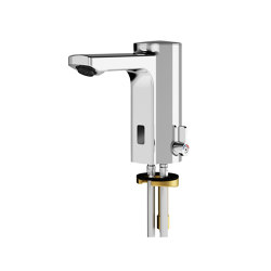 F5E-Mix Electronic pillar mixer with battery operation | Wash basin taps | KWC Professional