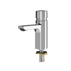 F5S-Mix self-closing pillar mixer | Robinetterie pour lavabo | KWC Professional