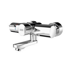 F5S-Therm self-closing thermostatic wall-mounted mixer | Shower controls | KWC Professional