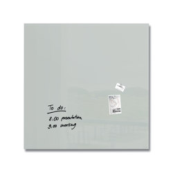 Magnetic Glass Board Artverum, grey, 115 x 115 cm | Flip charts / Writing boards | Sigel
