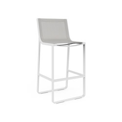 Flat Textil Stool with High Backrest | Bar stools | GANDIABLASCO