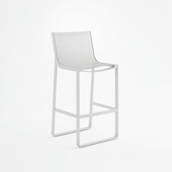 Flat Textil Hocker mit Hoher Rückenlehne | Bar stools | GANDIABLASCO