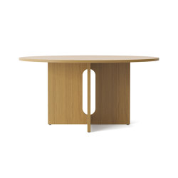 Androgyn Dining Table, Ø150, Natural oak | Mesas comedor | Audo Copenhagen