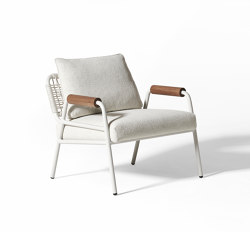 Zoe Wood Open Air armchair | Sessel | Meridiani