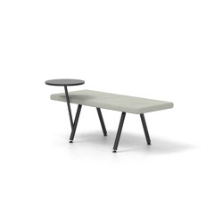 Autobahn, Bench with floating table | Modular seating elements | Derlot