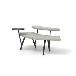 Autobahn, 90˚ Curved seat with floating table |  | Derlot