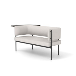 Crescent, Two seater sofa with floating table | Sofas | Derlot