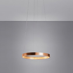 CIRCLE 30 Glossy copper | Suspended lights | Le deun