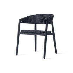 Mona dining chair teak black | Sillas | Vincent Sheppard