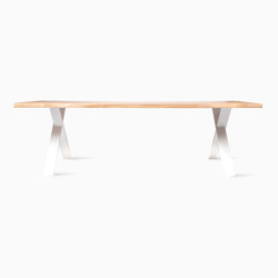 Nora dining table live edge white base | Tavoli pranzo | Vincent Sheppard