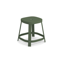 Thor Dining stool with teak seat I 658+659 | closed base | EMU Group