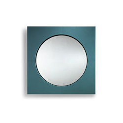 Black & More | Mirror with leather | Mirrors | MALERBA