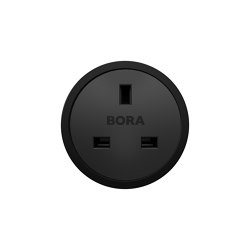 USTF/ USTE /USTJ / USTG /USTL | Electrical outlet All Black | British sockets | BORA